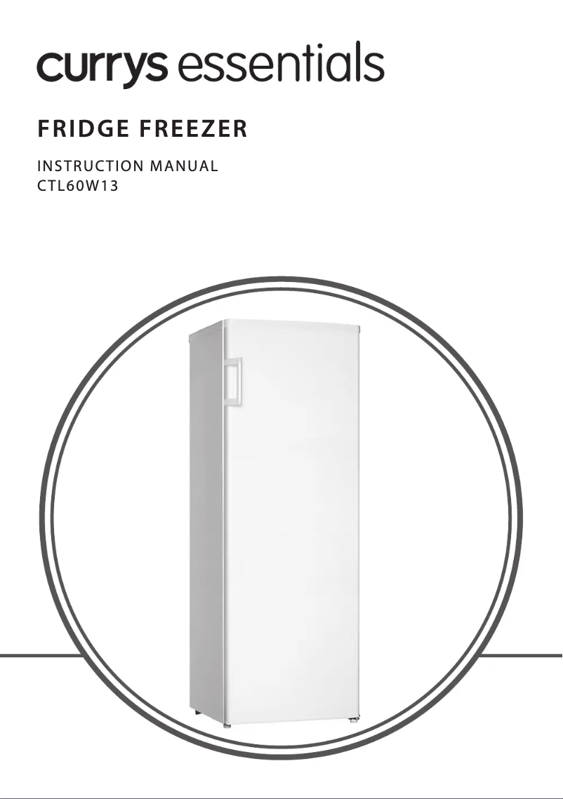 Page 1 de la notice Manuel utilisateur Currys Essentials CTL60W13