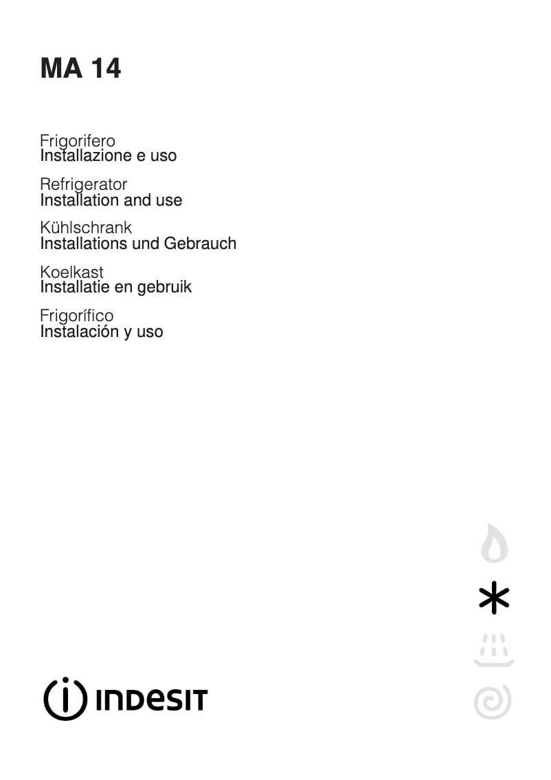 Page n°1 - Manuel utilisateur Indesit MA 14