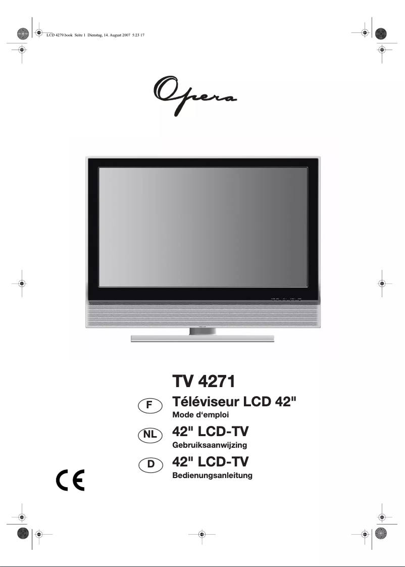 Image de la première page du manuel de l'appareil LCD4271