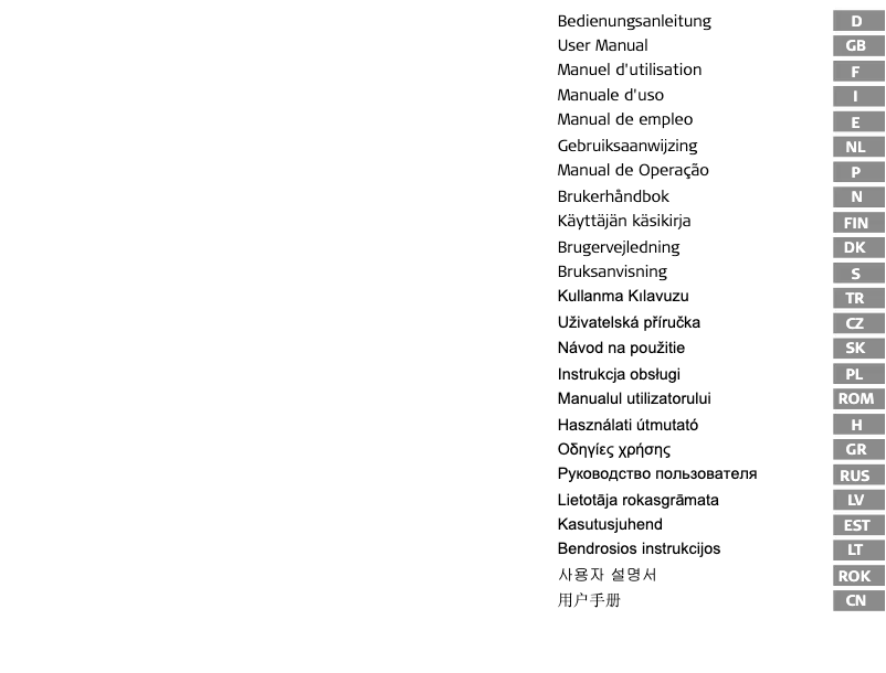 Image de la première page du manuel de l'appareil LD100P