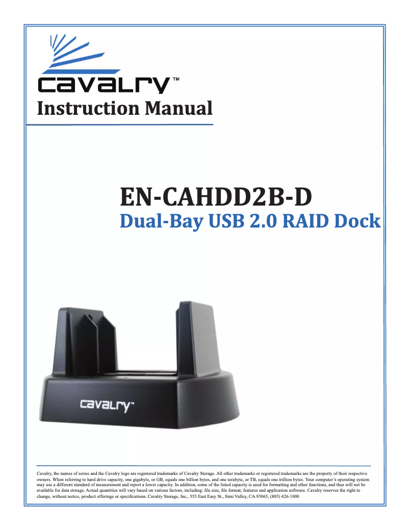 Image de la première page du manuel de l'appareil CAHDD3004T02