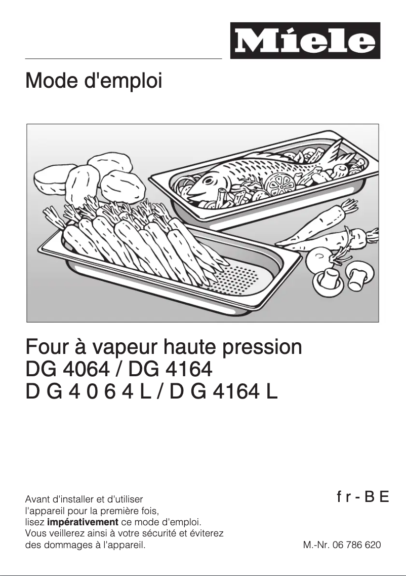 Page n°1 - Manuel utilisateur Miele DG 4164