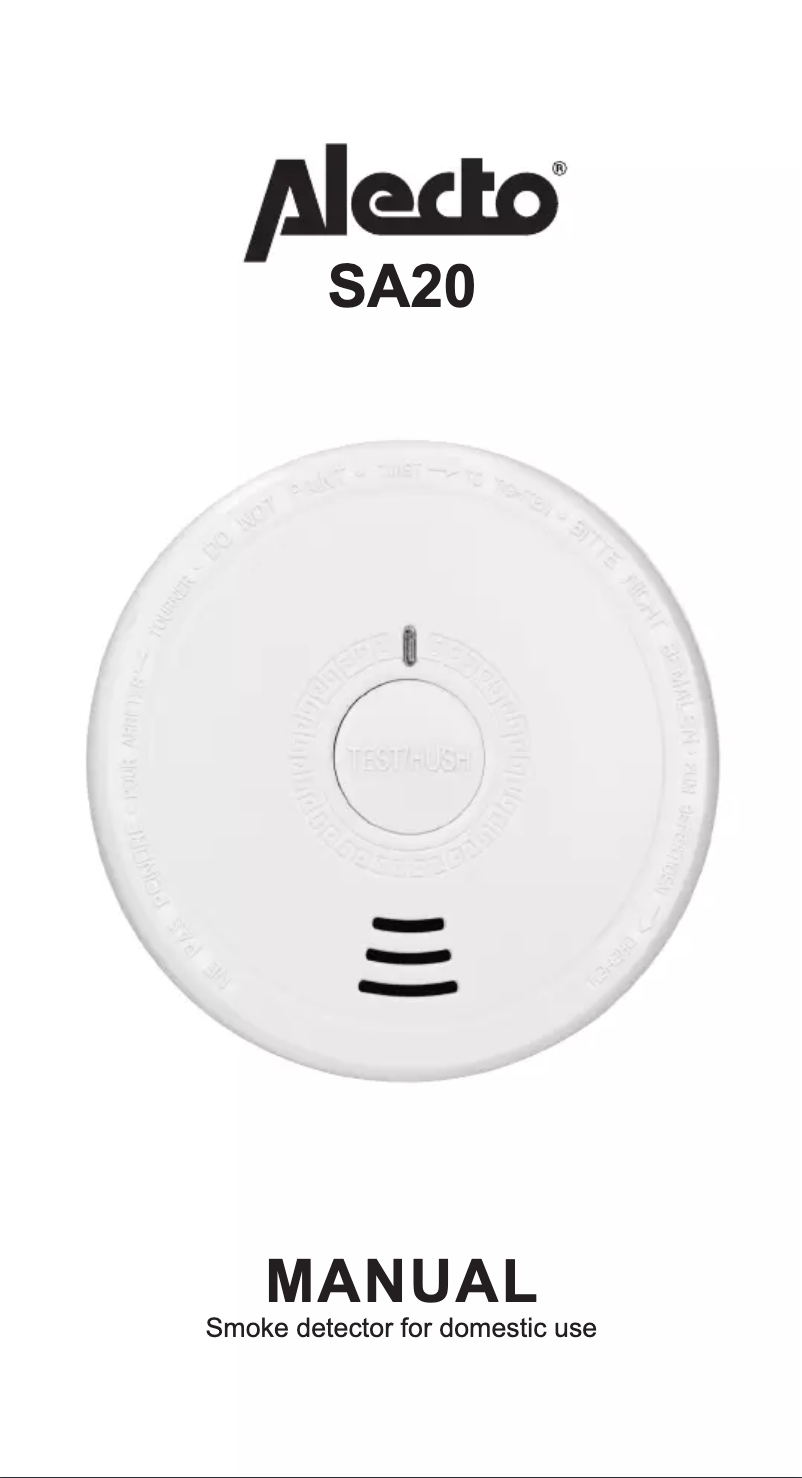 Página 1 del manual Manual de usuario Alecto SA20