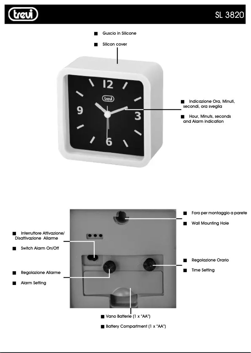 Image de la première page du manuel de l'appareil SL 3820