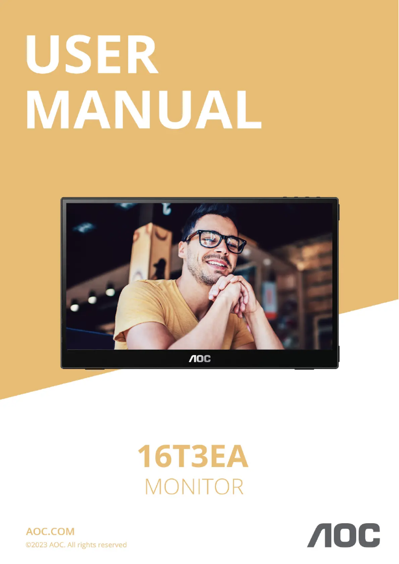 Page n°1 - Manuel utilisateur AOC 16T3EA