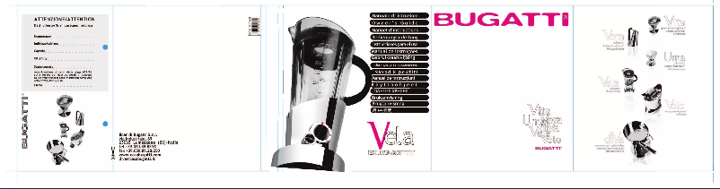 Page n°1 - Manuel utilisateur Bugatti Vela Evolution