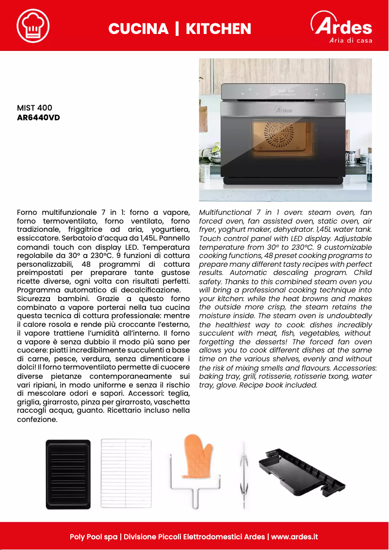 Page n°1 - Fiche technique Ardes AR6440VD