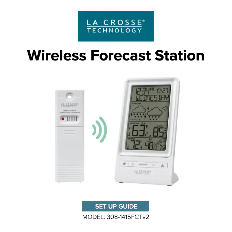 Image de la première page du manuel de l'appareil 308-1415FCTV2