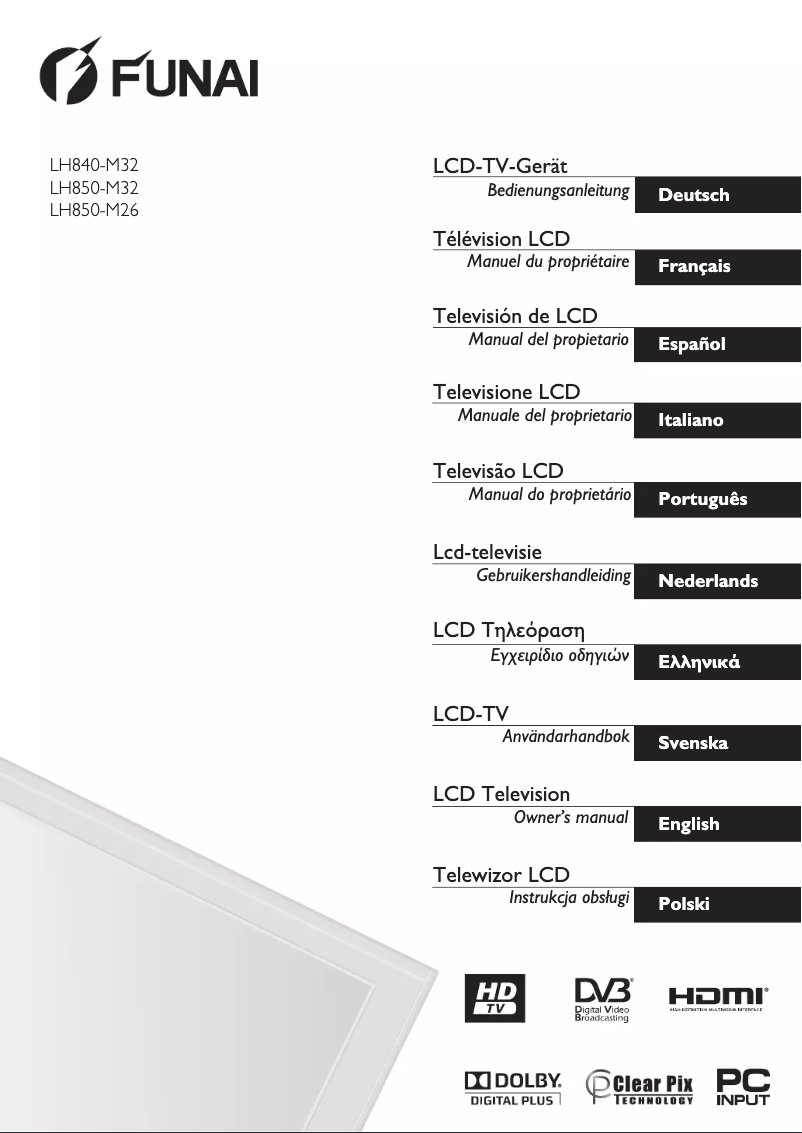 Page 1 de la notice Manuel utilisateur Funai LH850-M26