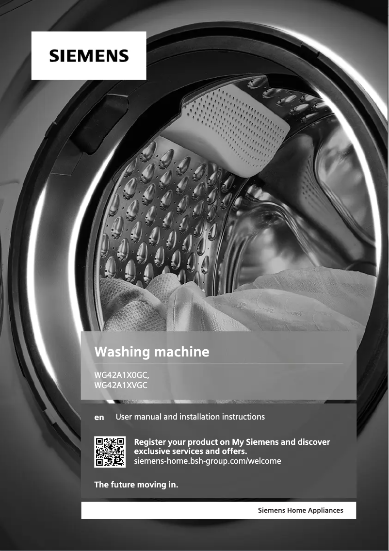 Page n°1 - Manuel utilisateur Siemens WG42A1X0GC