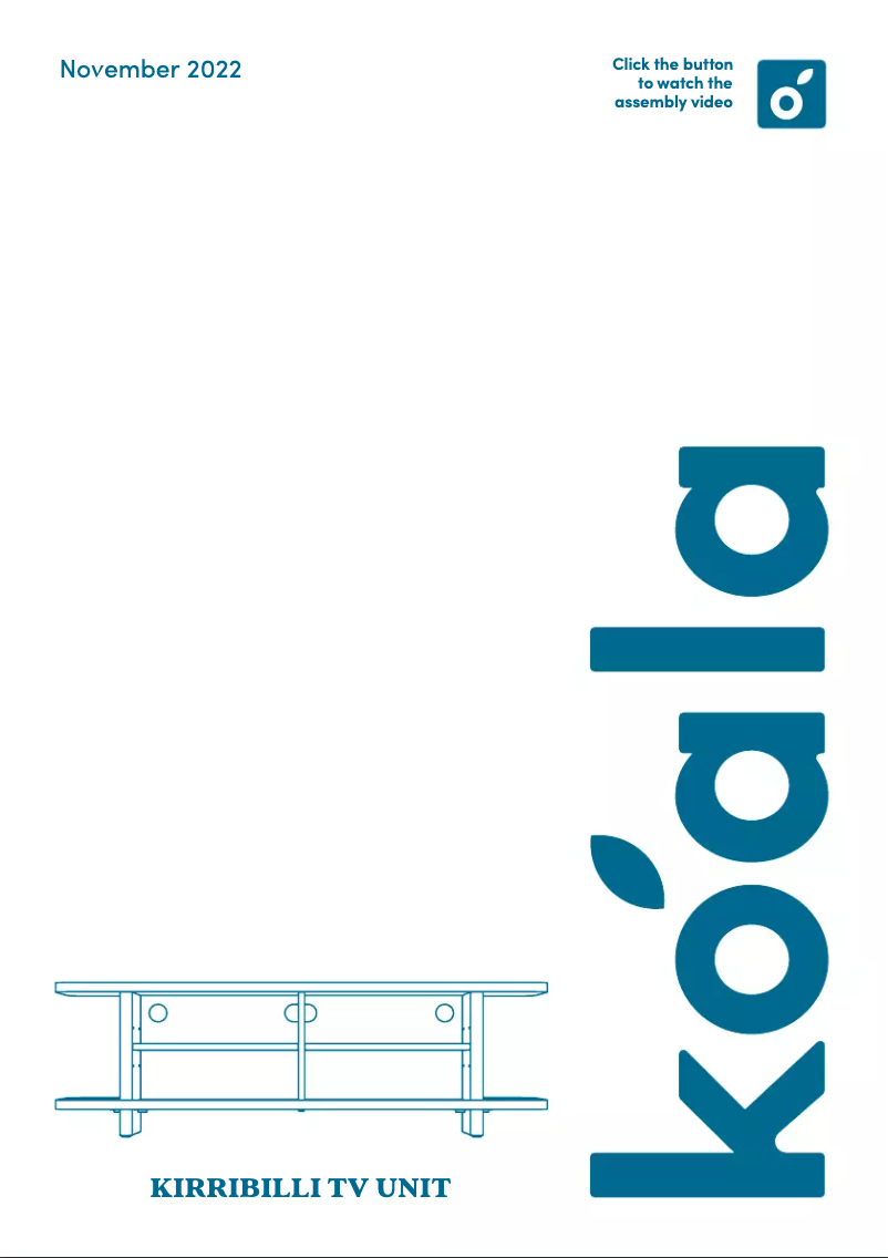 Image de la première page du manuel de l'appareil Kirribilli TV Unit