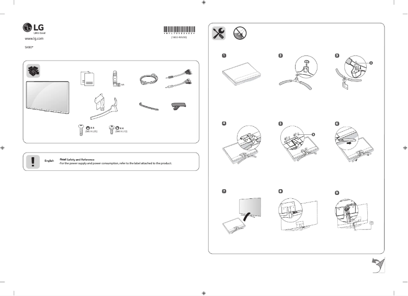 Page 1 de la notice Manuel utilisateur LG 65SK8000PPA