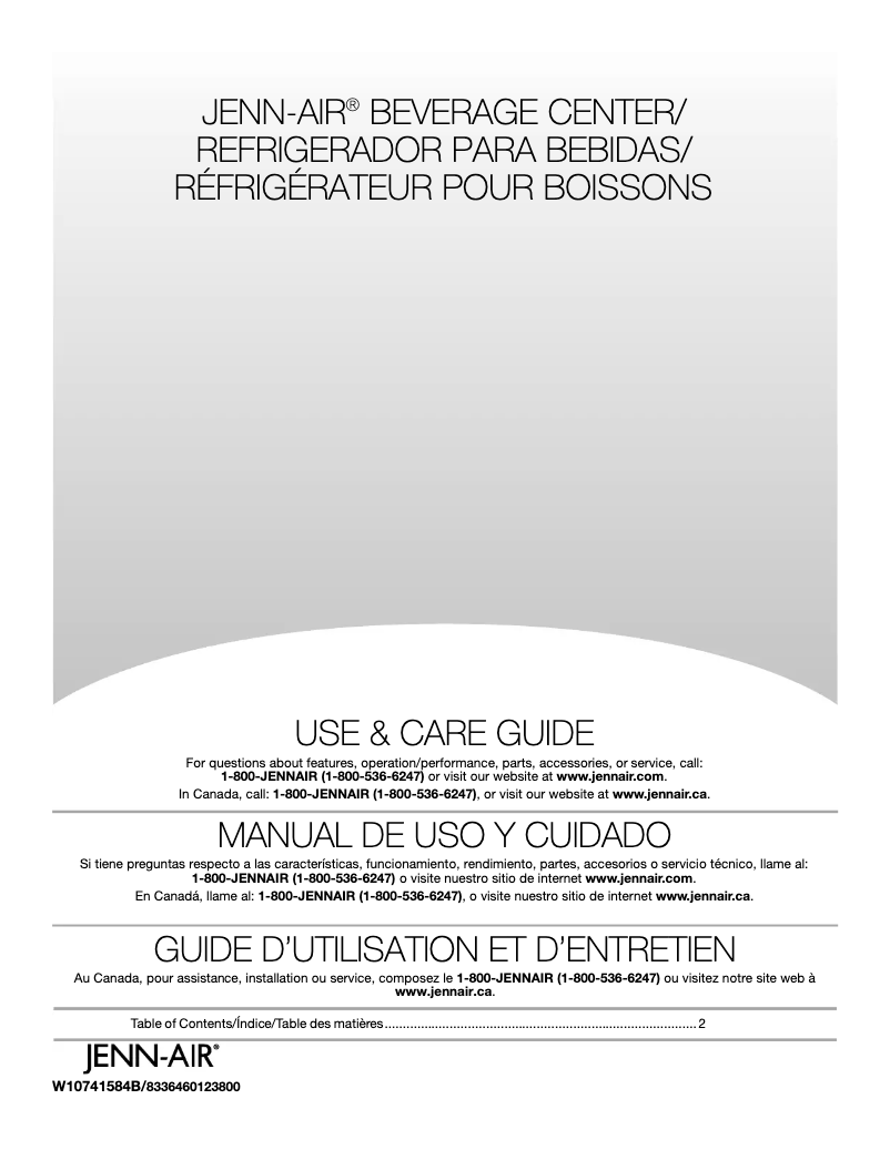 Image de la première page du manuel de l'appareil JUB24FRECX