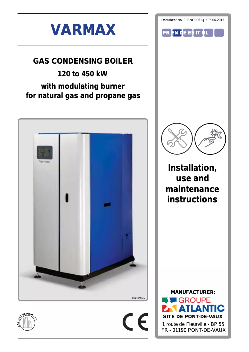 Page 1 de la notice Manuel utilisateur Ygnis Varmax