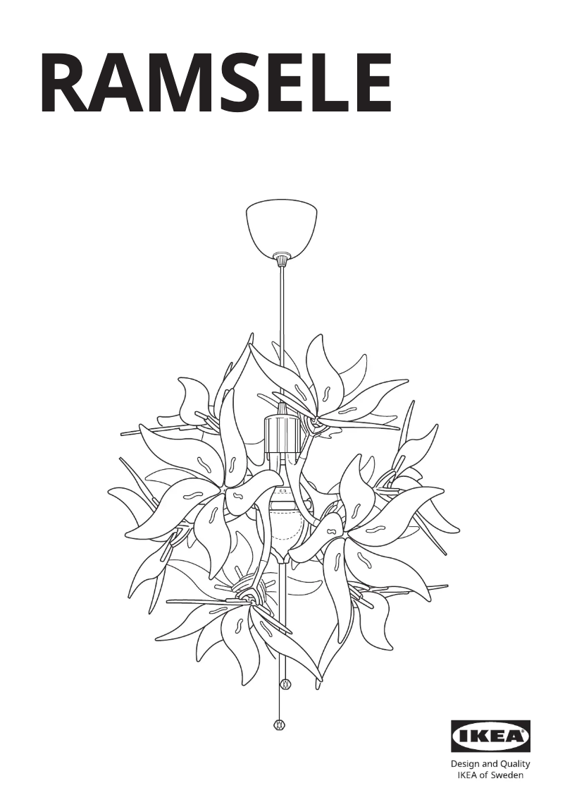 Page 1 de la notice Manuel utilisateur Ikea RAMSELE 304.070.98