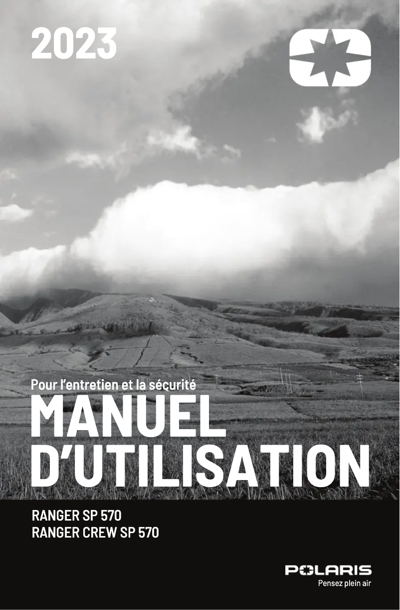 Page n°1 - Manuel utilisateur Polaris Ranger Crew SP 570 (2023)
