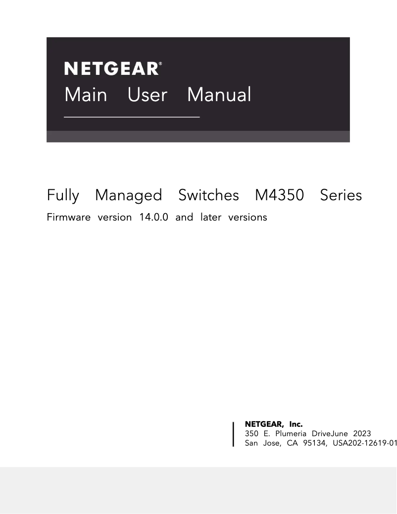 Page n°1 - Manuel utilisateur Netgear M4350-44M4X4V