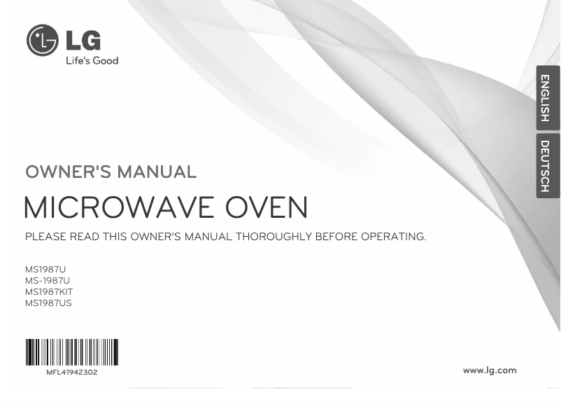 Página 1 del manual Manual de usuario LG MS1987US