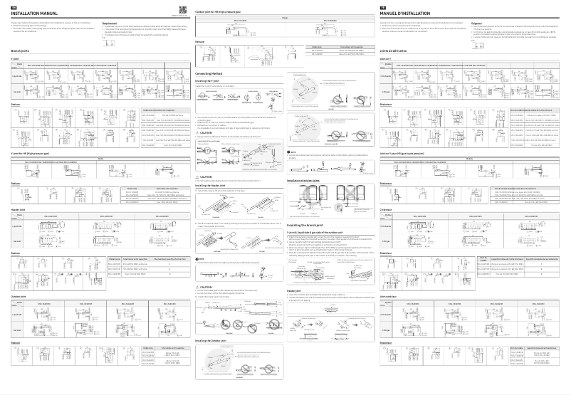 Page 1 de la notice Manuel utilisateur Samsung MXJ-TA4122MDZ