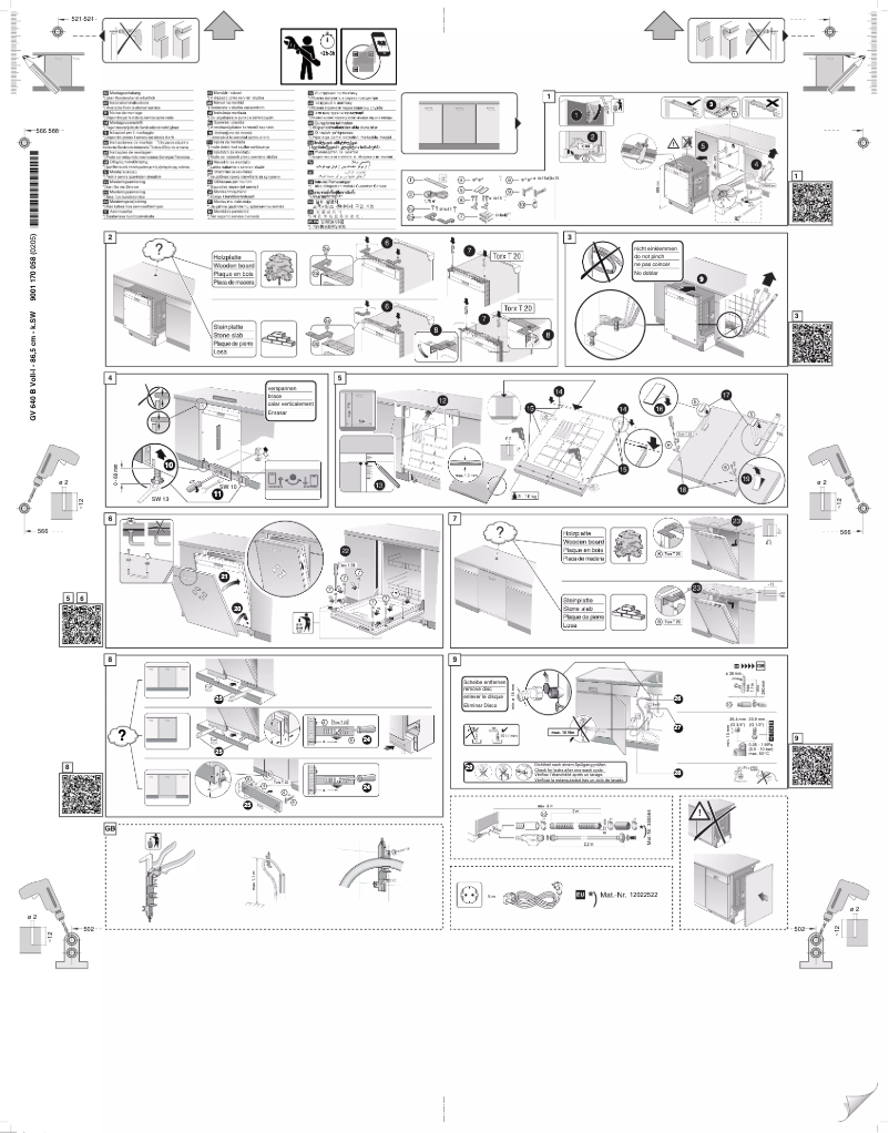 Page 1 de la notice Instructions / montage Junker JB65X01HVE