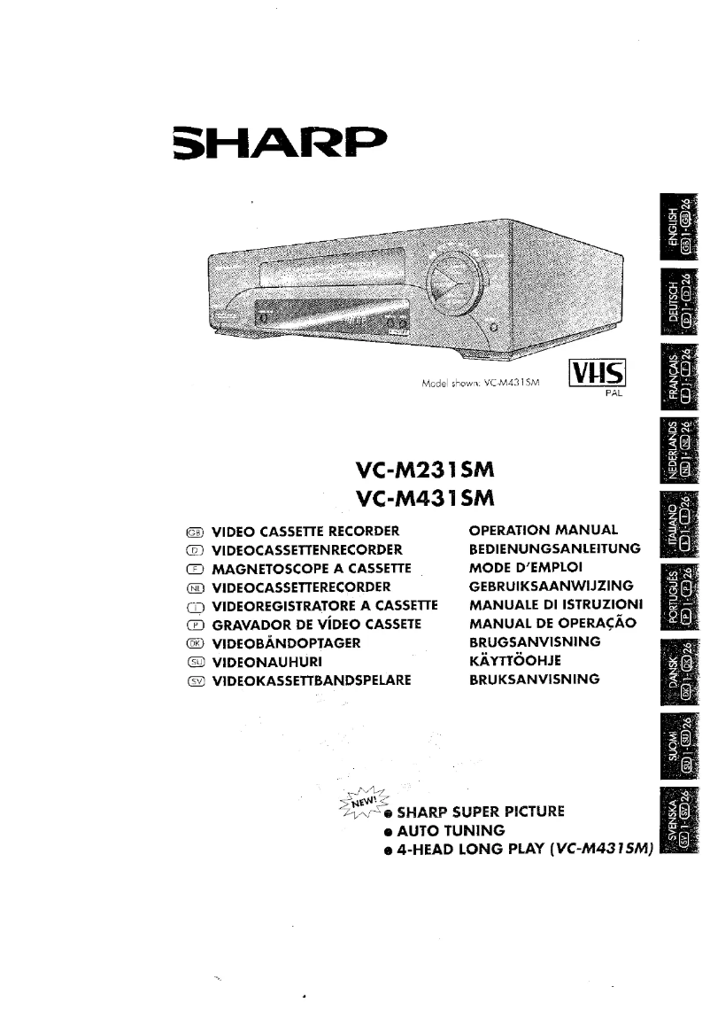 Image de la première page du manuel de l'appareil VC-M231SM