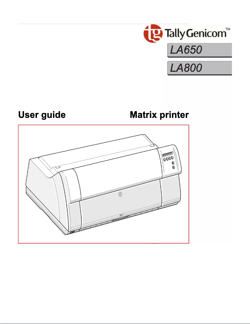 Image de la première page du manuel de l'appareil LA650