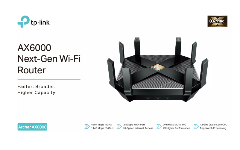 Page n°1 - Fiche technique TP-Link Archer AX6000