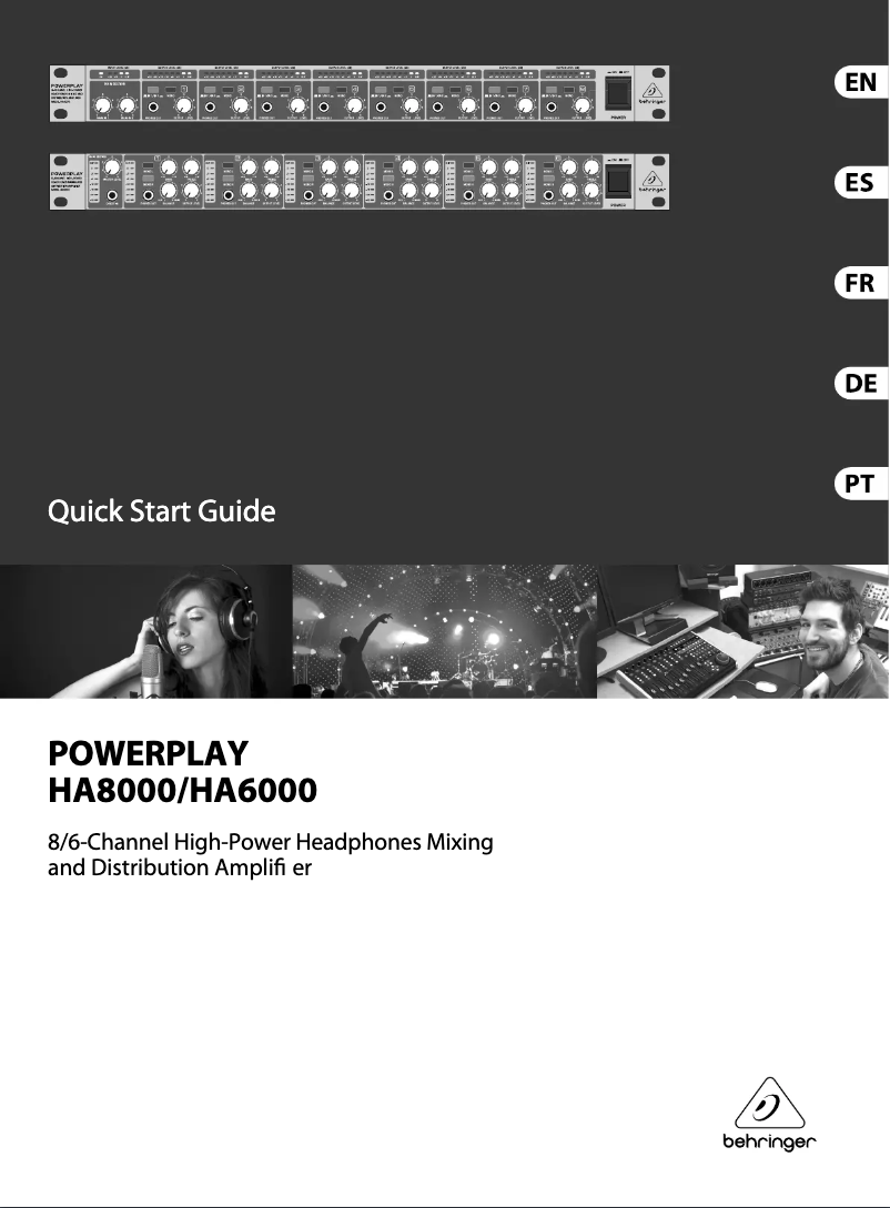 First page image of the manual for HA6000