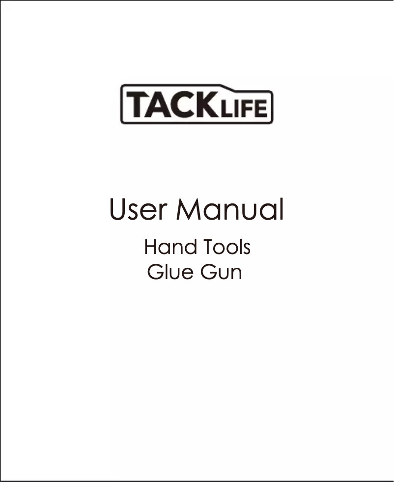Page n°1 - Manuel utilisateur Tacklife GGO20AC
