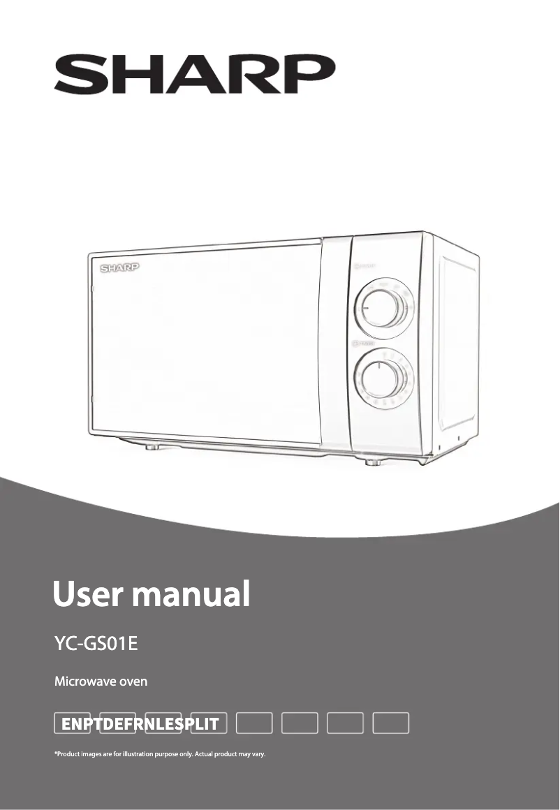 Page 1 de la notice Manuel utilisateur Sharp YC-GS01E