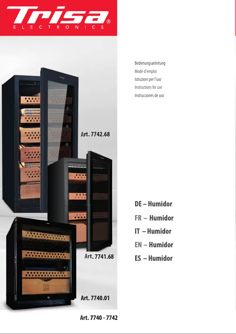 Página 1 del manual Manual de usuario Trisa 7742.68