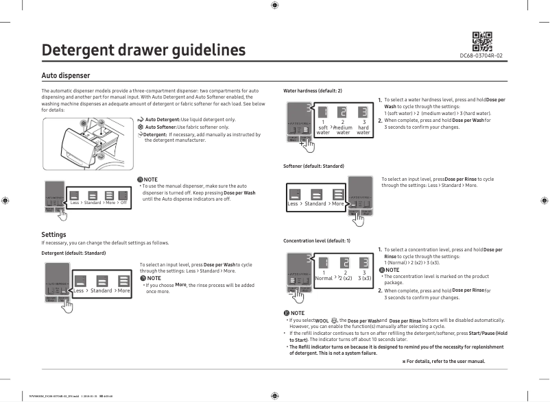 Image de la première page du manuel de l'appareil WD10N64FOOX