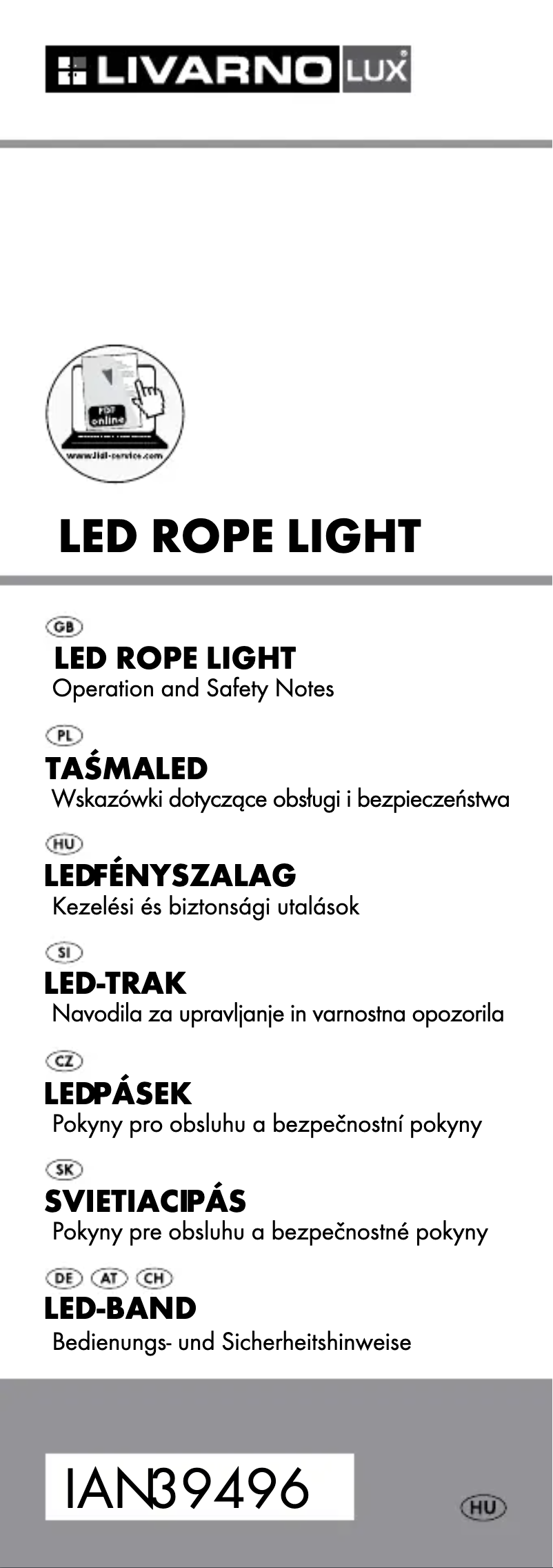 Image de la première page du manuel de l'appareil Z32117A