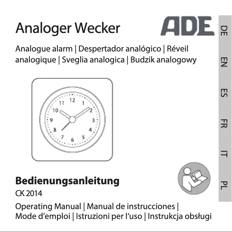 Image de la première page du manuel de l'appareil CK 2014