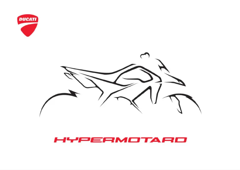 Image de la première page du manuel de l'appareil Hypermotard 950 RVE (2023)