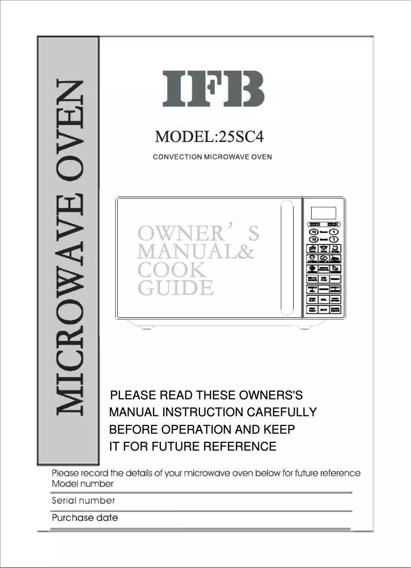 Page n°1 - Manuel utilisateur IFB 25SC4