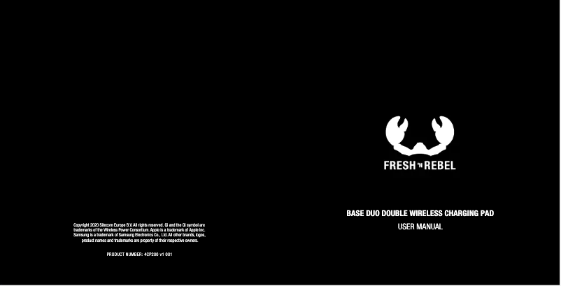 Page 1 de la notice Manuel utilisateur Fresh 'n Rebel Base Duo