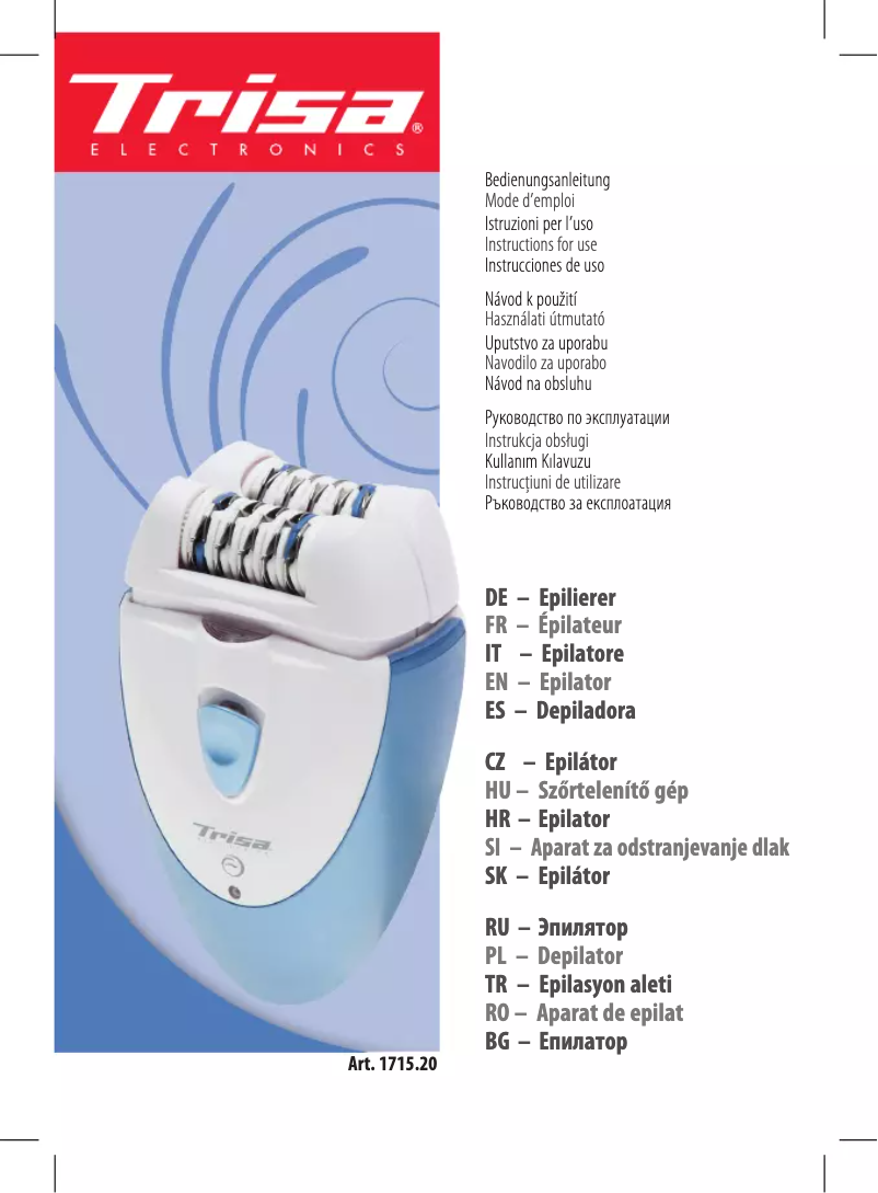 Page 1 de la notice Manuel utilisateur Trisa Double Flex