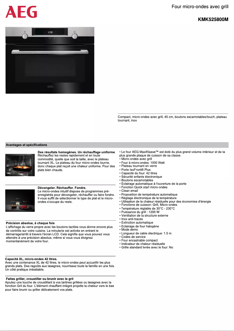 Image de la première page du manuel de l'appareil KMK525800M