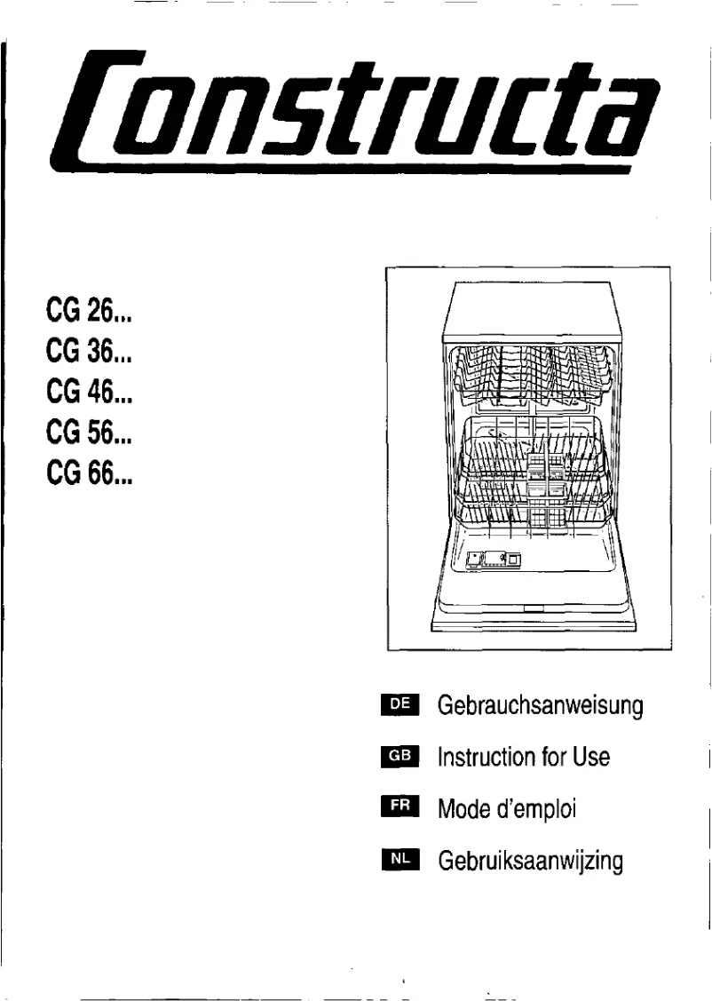 Page n°1 - Manuel utilisateur Constructa CG 260