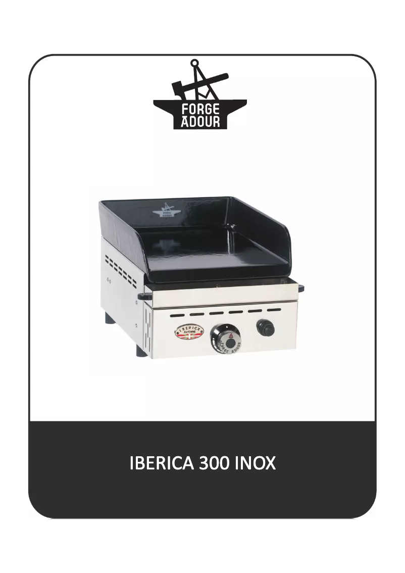 Page 1 de la notice Manuel utilisateur Forge Adour Iberica 300