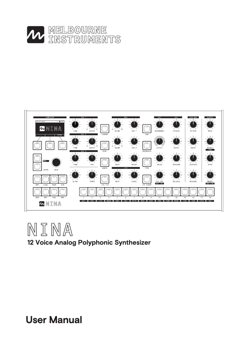 Image de la première page du manuel de l'appareil Nina