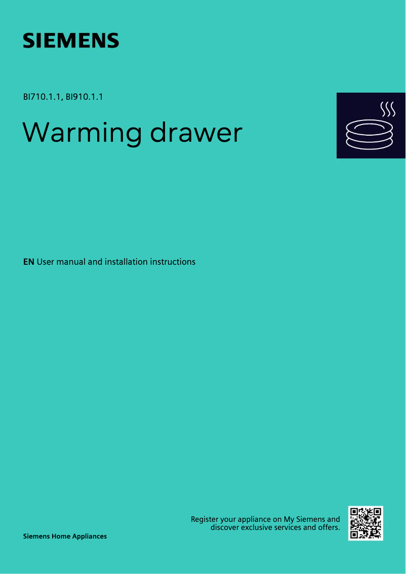 Page 1 de la notice Guide d'installation Siemens BI710C1B1