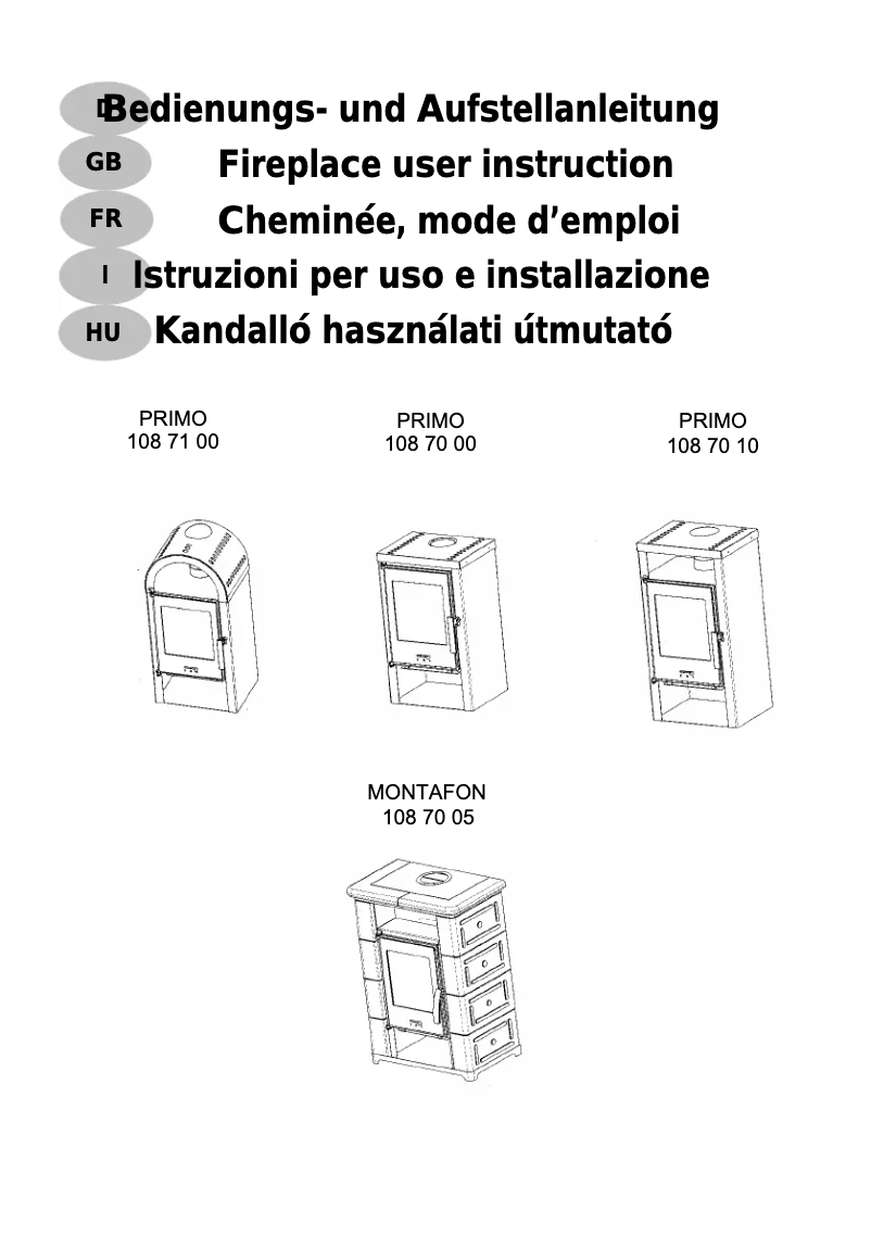 Image de la première page du manuel de l'appareil Primo