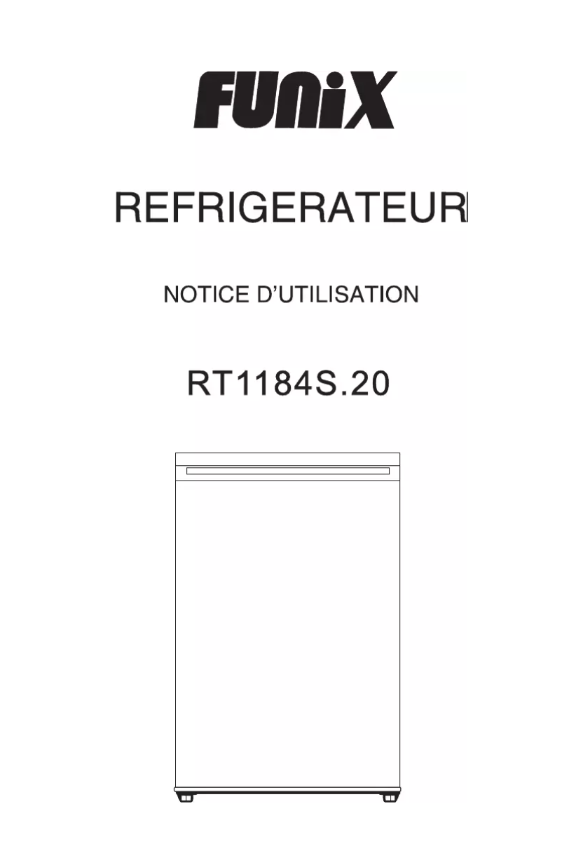 Page n°1 - Manuel utilisateur Funix RT1184S.20