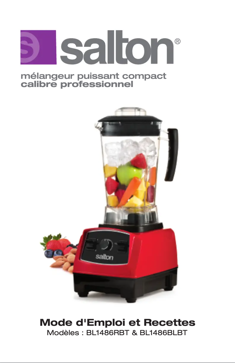 Page n°1 - Manuel utilisateur Salton Harley Pasternak BL1486BLBT