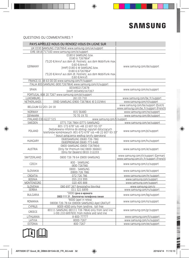 Image de la première page du manuel de l'appareil AR09KSWNAWKN