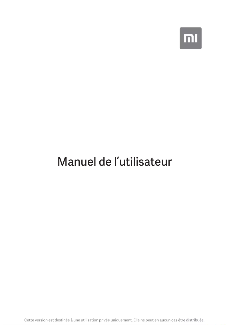 Page 1 de la notice Manuel utilisateur Xiaomi 11T Pro