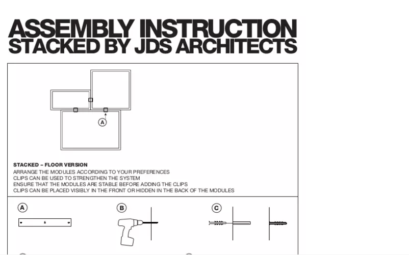 Page 1 de la notice Manuel utilisateur Muuto Stacked