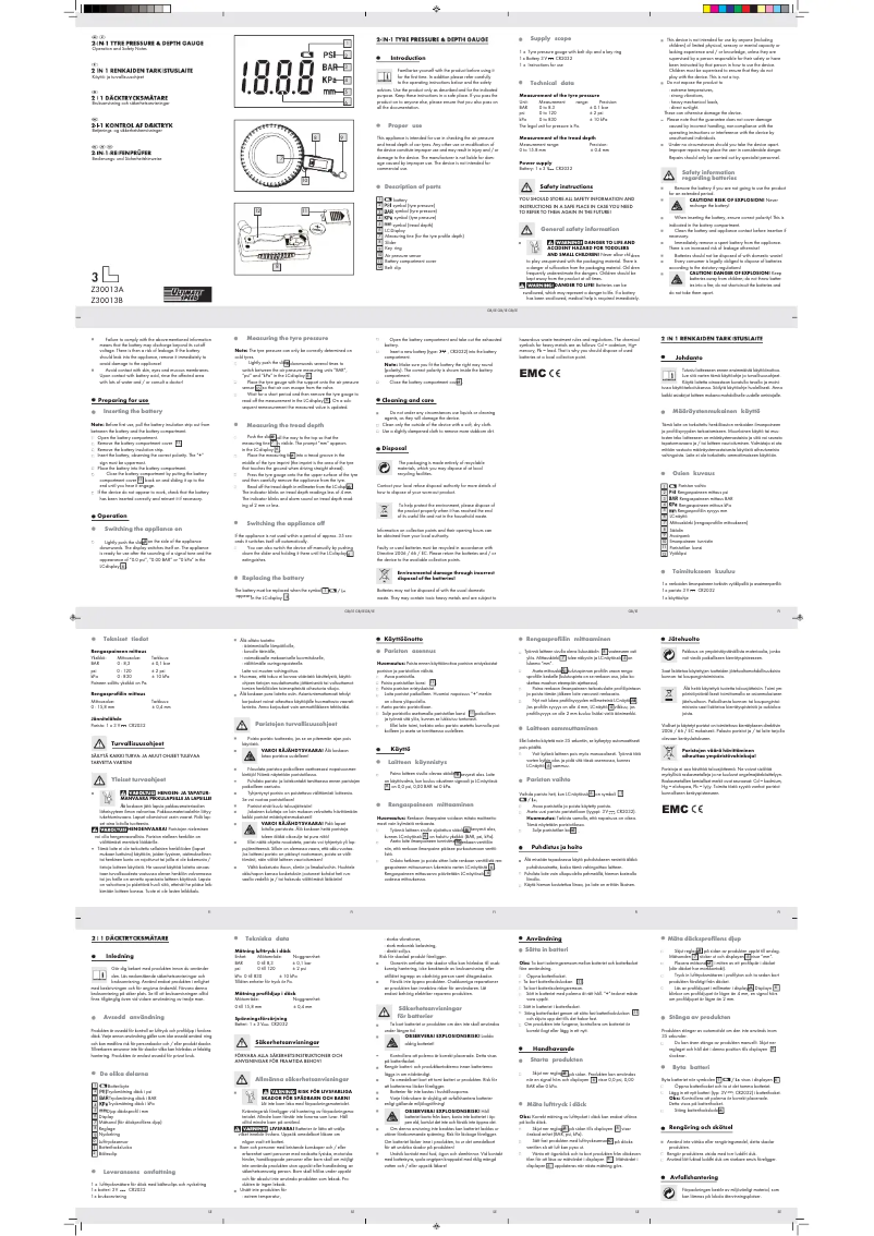 Image de la première page du manuel de l'appareil Z30013A